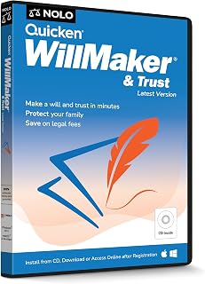 Quicken WillMaker & Trust 2026 - Estate Planning Software - Will, Living Trust, Health Care Directive, Financial, Power of Attorney - Legally Binding- CD - PC/Mac & Online