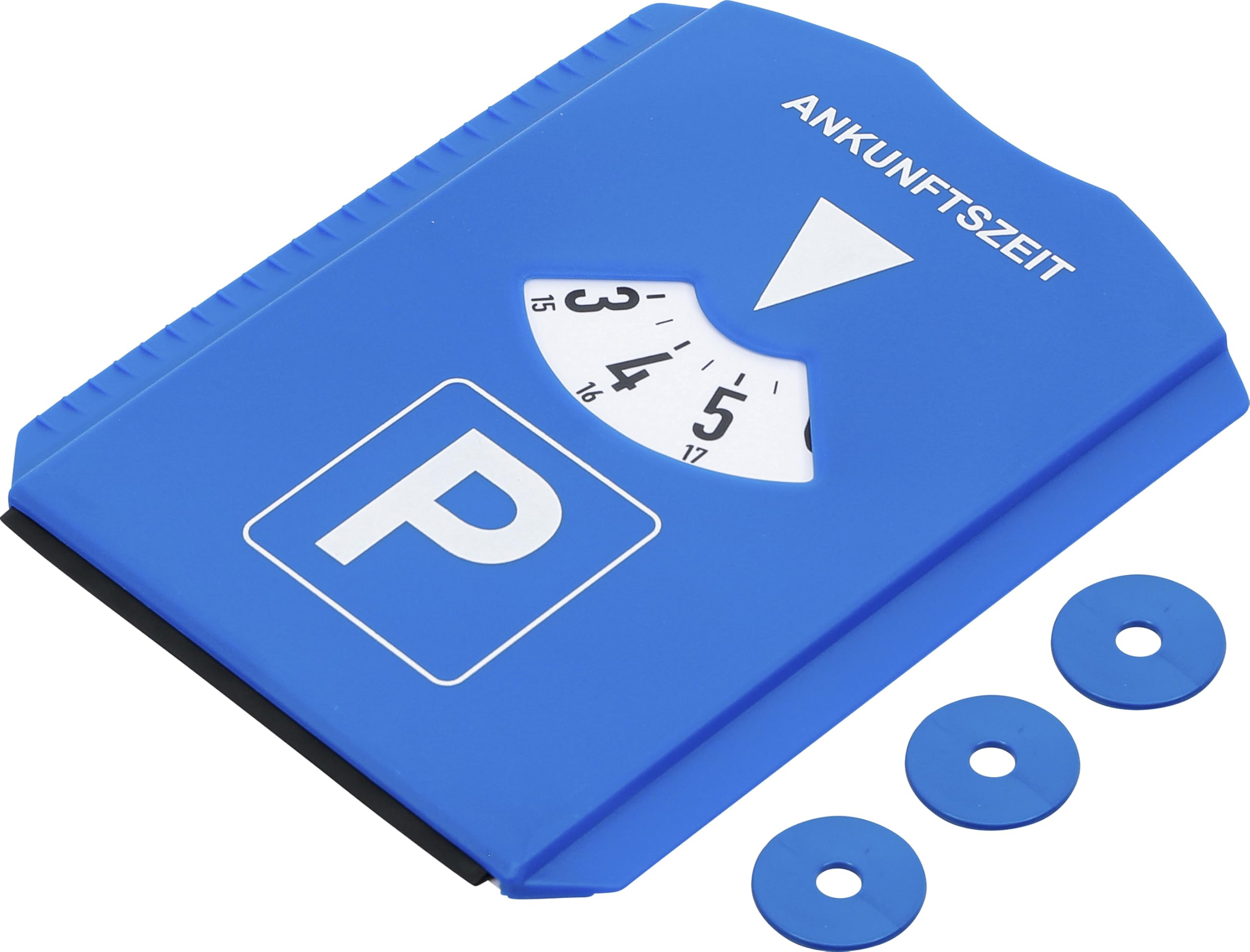 BGS Diy 80721 | Parking Disk | with Ice Scraper / Rubber Lip and 3 Trolley Chip 