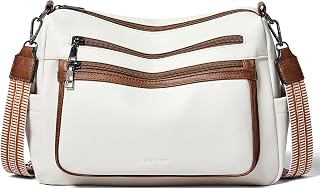 Bluome 7L Crossbody Purses for Women, Medium Crossbody Bags Vegan Leather Shoulder Handbags with Adjustable Strap