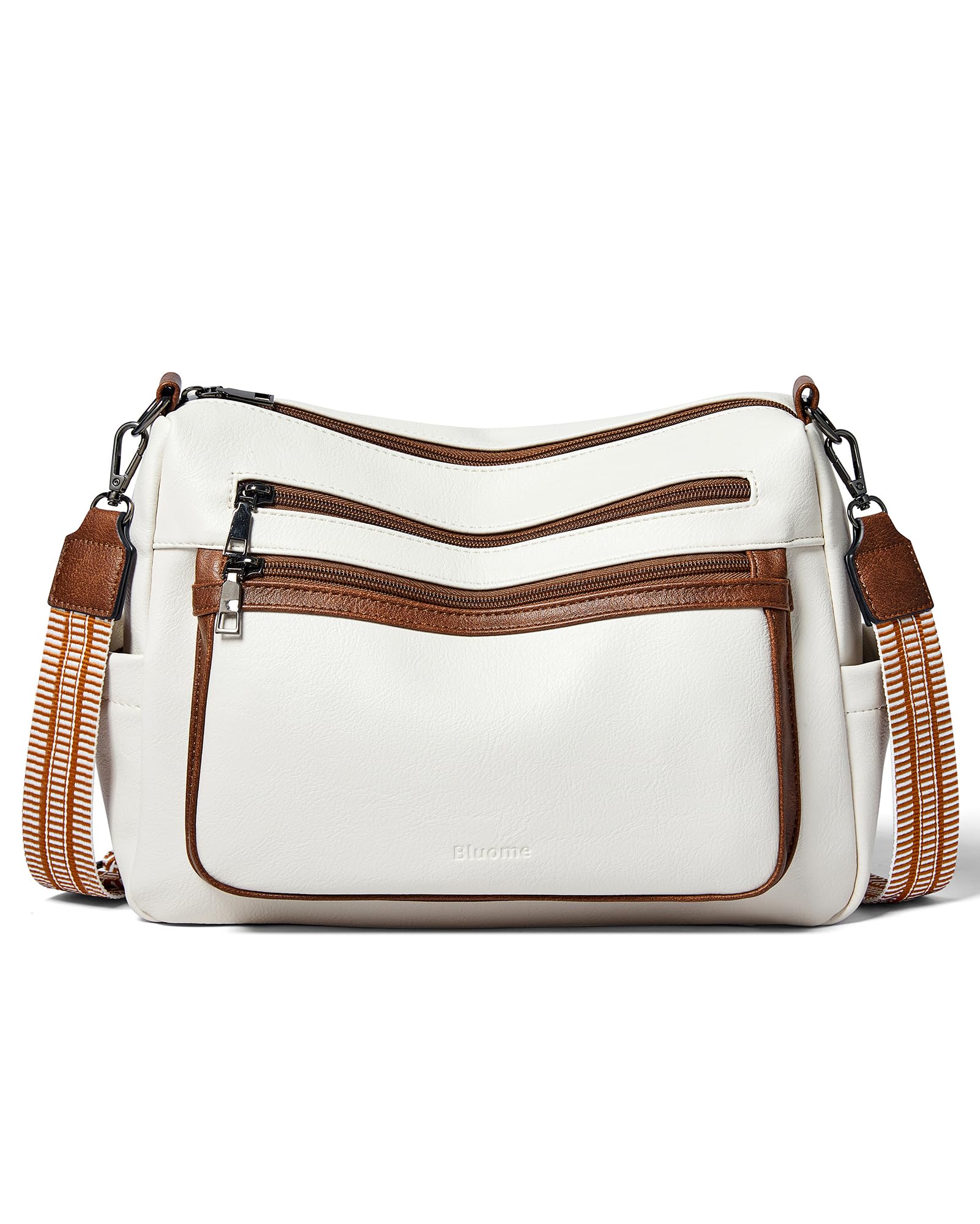Bluome 7L Crossbody Purses for Women, Medium Crossbody Bags Vegan Leather Should
