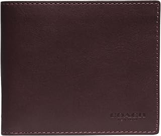 COACH Slim Billfold in Sport Calf Mahogany One Size