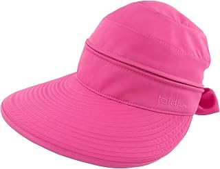 XIAOHAWANG Women Sun Visor Hats UPF 50+ Wide Brim Summer Caps UV Protection Ponytail Hat Detachable Beach Cap