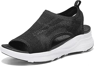 Walking Sandals for Women with Arch Support Comfortable Plantar Fasciitis Non-Slip Casual Open Toe Sports Sandals Athletic Summer Beach