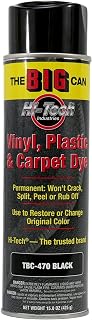 HI-TECH Big Can Black Spray Dye – 15oz Carpet, Vinyl, Fabric & Upholstery Restorer – Permanent Color, Won’t Crack, Peel, or Rub Off – Indoor/Outdoor Use