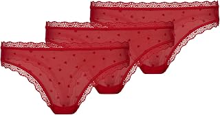 Snocks Women's Organic Cotton Lace Thong