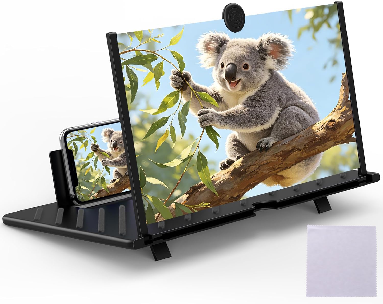 20" Screen Magnifier for Cell Phone,3D HD Magnifying Projector Screen Enlarger f
