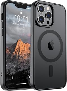 Compatible with iPhone 13/14 Full Range of Magnetic Phone Cases (MagSafe Holder) (Military Grade Fall Protection), Fully Transparent and Durable Case, Case