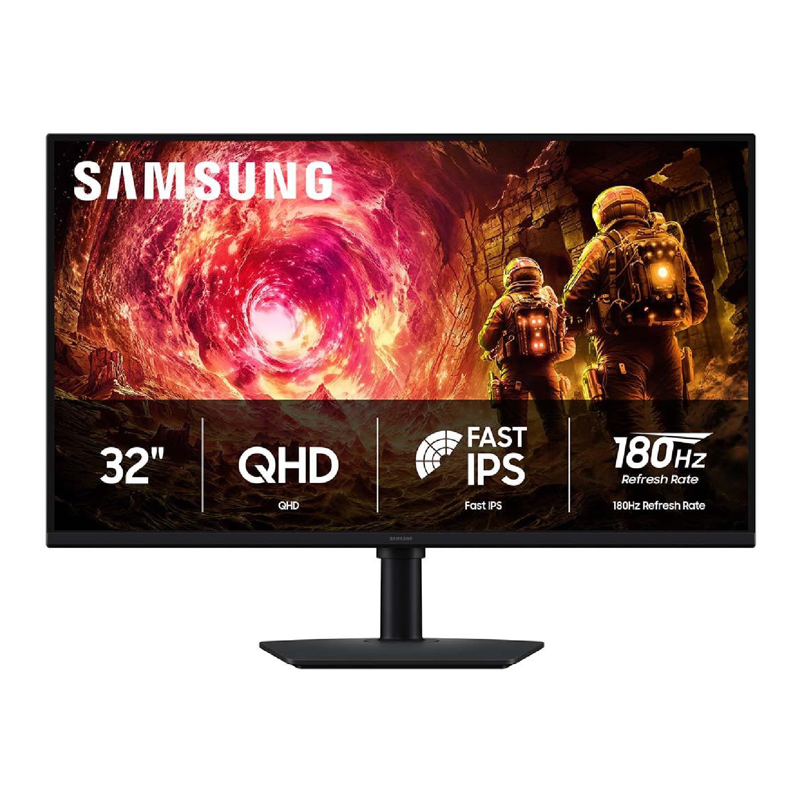 Samsung 32” Odyssey G5 (G50F) Series QHD Gaming Monitor | 180Hz, Fast IPS Panel,