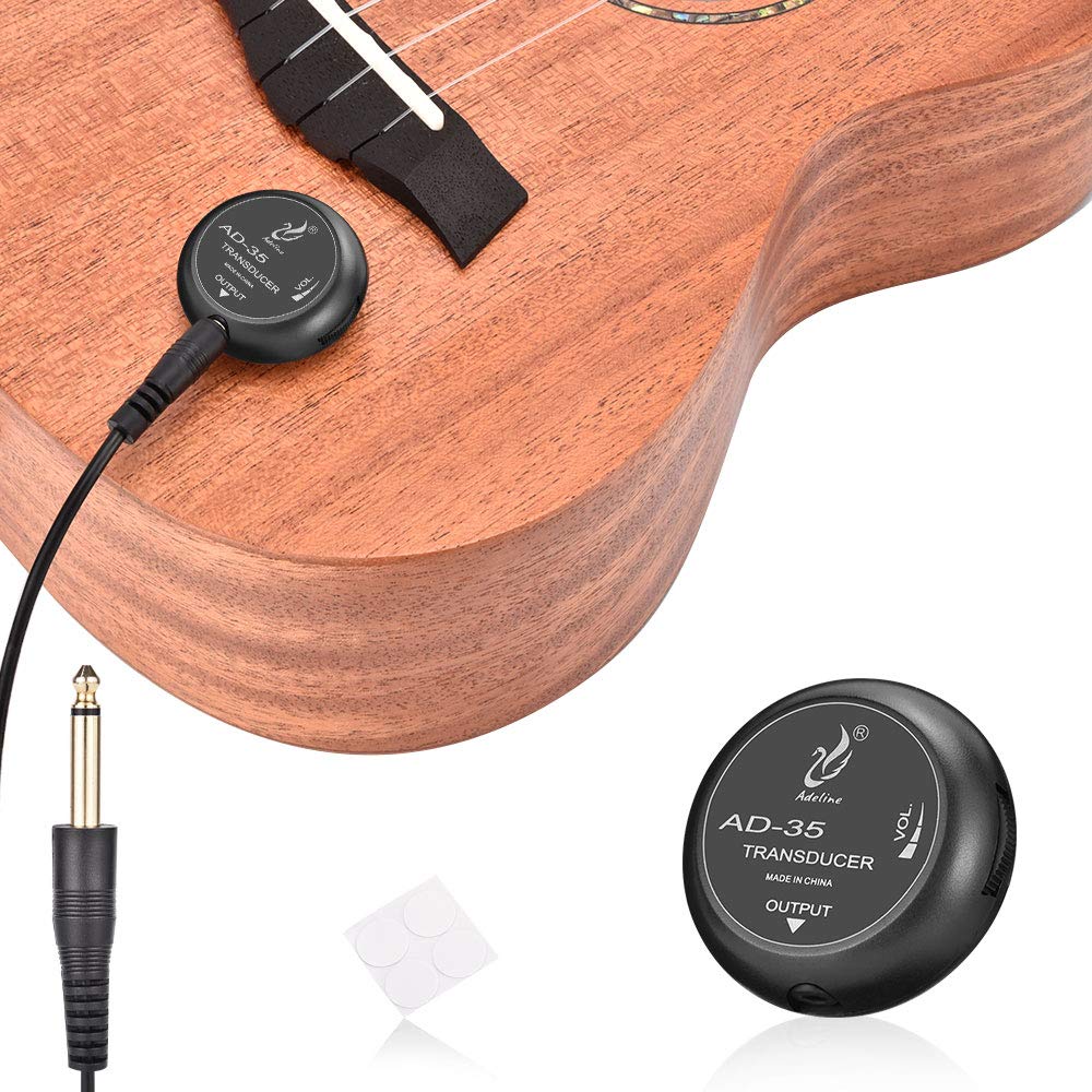 OTraki Acoustic Guitar Passive Pickup, Stable Contact Microphone Transducer Self