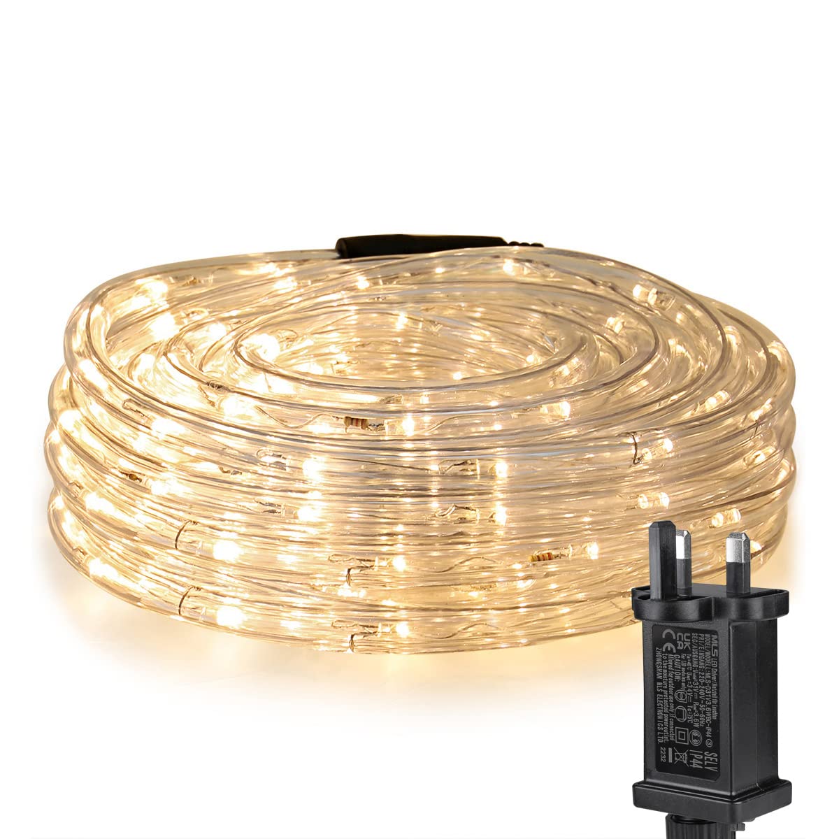 Lepro Outdoor Rope Lights Plug in, Connectable, 10m 240 LEDs Warm White | 33ft G