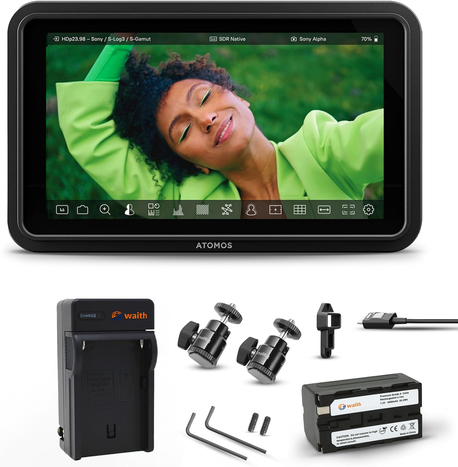 Atomos Shinobi II 5.2" HDMI Camera Monitor with HDR Touchscreen Display | Lightw
