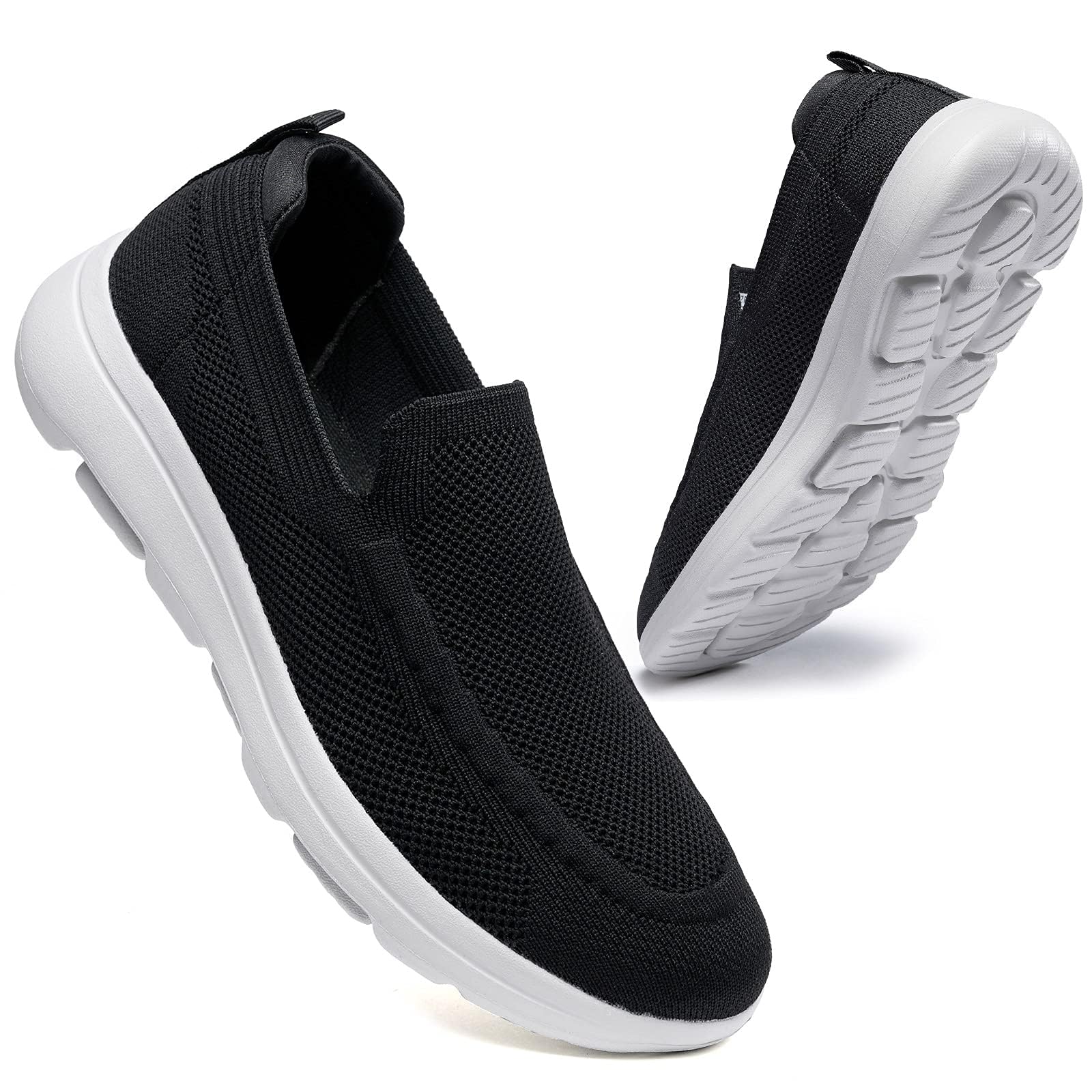 konhill Men's Slip-On Sports Shoes – Lightweight, Breathable and Comfortable for