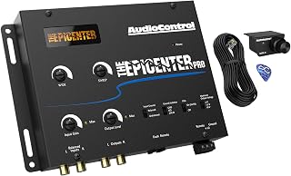 AudioControl The EPICENTER PRO Bass Restoration Processor & Line Driver | Compact digital car audio bass booster & enhancer with dash mount remote control knob, ParaBASS, PFM subsonic filter