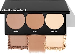 Smashbox Step-By-Step Contour Palette | Sculpt + Glow All-In-One Contour Kit with Blendable + Buildable Formulas