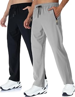 Rapoo Mens Lightweight Hiking Pants Quick Dry Stretch Jogging Bottoms for Running Workout Casual