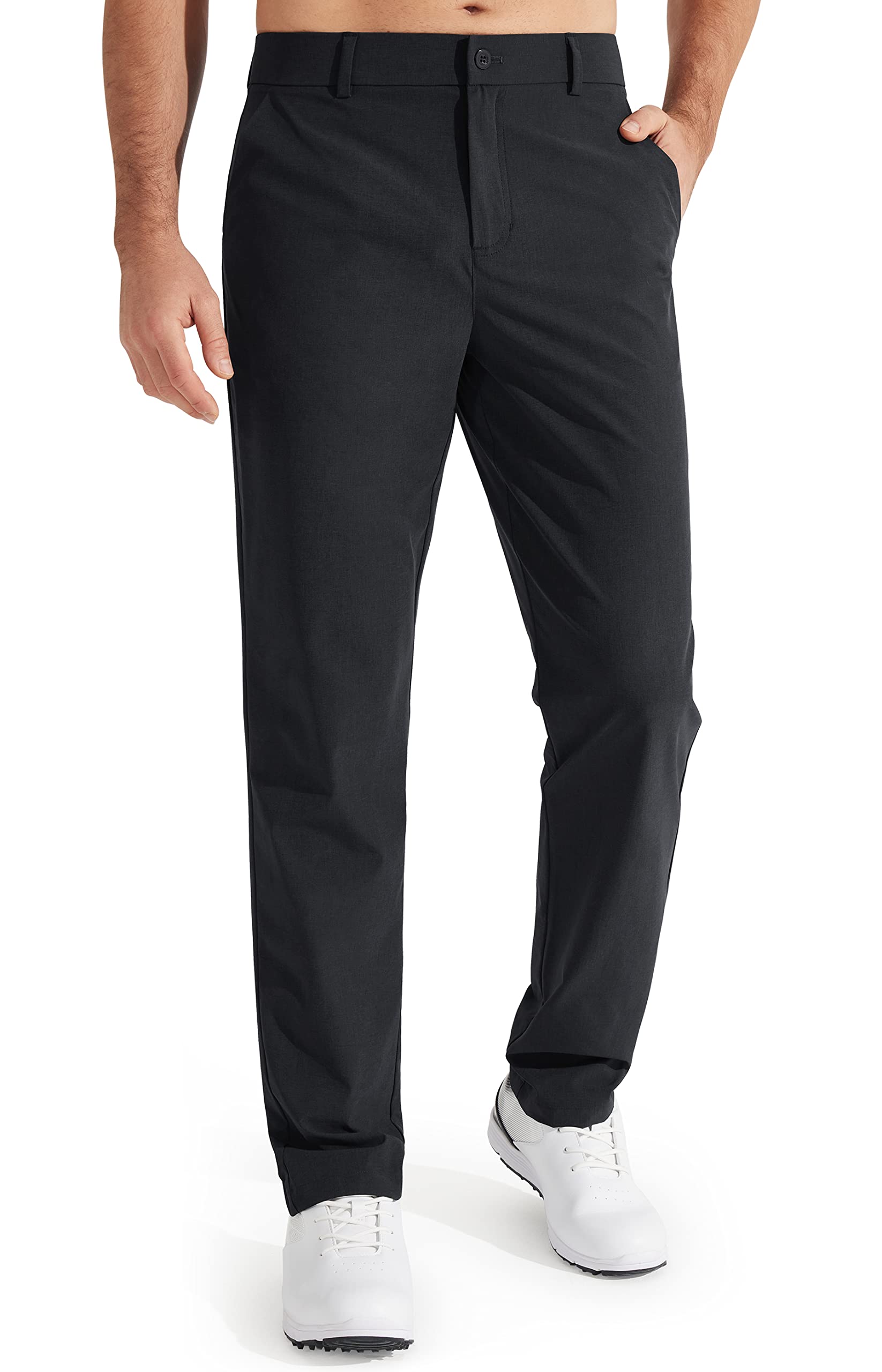 Libin Mens Golf Pants Stretch Work Dress Pants 30"/32"/34" Quick Dry Lightweight