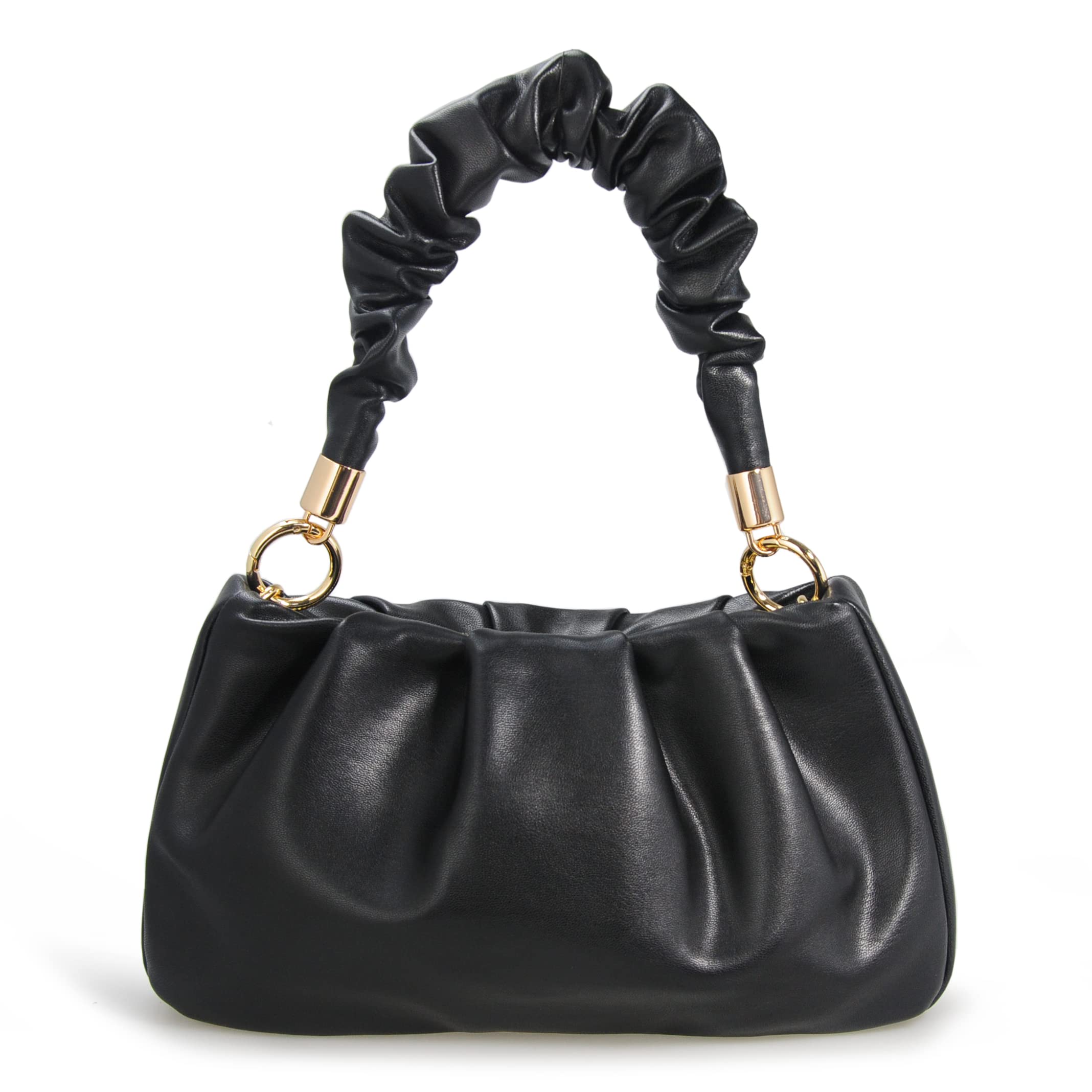 Cloud Pouch Bag Women Shoulder Handbag Soft Vegan Leather Vintage Hobo Chain Cro