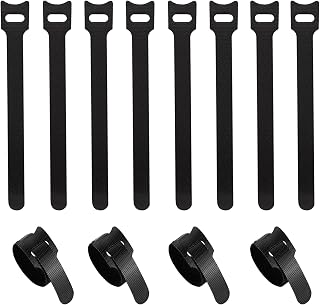120 Pack 6 Inch Reusable Cable Ties Black Cable Ties for Under Desk, PC and Home Office Cable Management