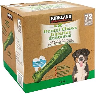Kirkland Signature Dental Chews Pack of 72 Net Wt 1.9 Kg, 1.9 Kilogram