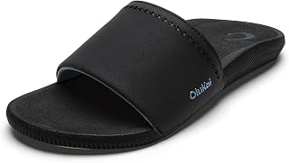 OLUKAI Men's Ulele Slide Sandals, Everyday Water-Friendly Shoes, Superior Traction on Wet Surfaces, All-Day Comfort & Arch Support