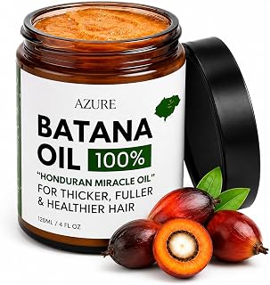 AZURE Batana Oil Paste for Hair Growth, 100% Pure Batana Paste for Nourishing Scalp, Strengthening Strands, Enhancing Shine &amp; Softness - Honduras Sourced - For All Hair Types 4 Fl Oz (Pack of 1)