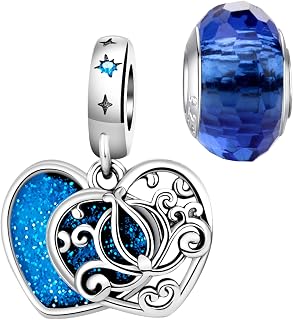 LNQOBU 925 Sterling Silver Charms for Bracelets Music Butterfly Charm Beads Pendants Compatible with Pandora bracelets Jewelry Gifts for Womens
