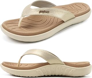jiajiale Womens Orthotic Arch Support Flip Flops Cushion Yoga Mat Sandals