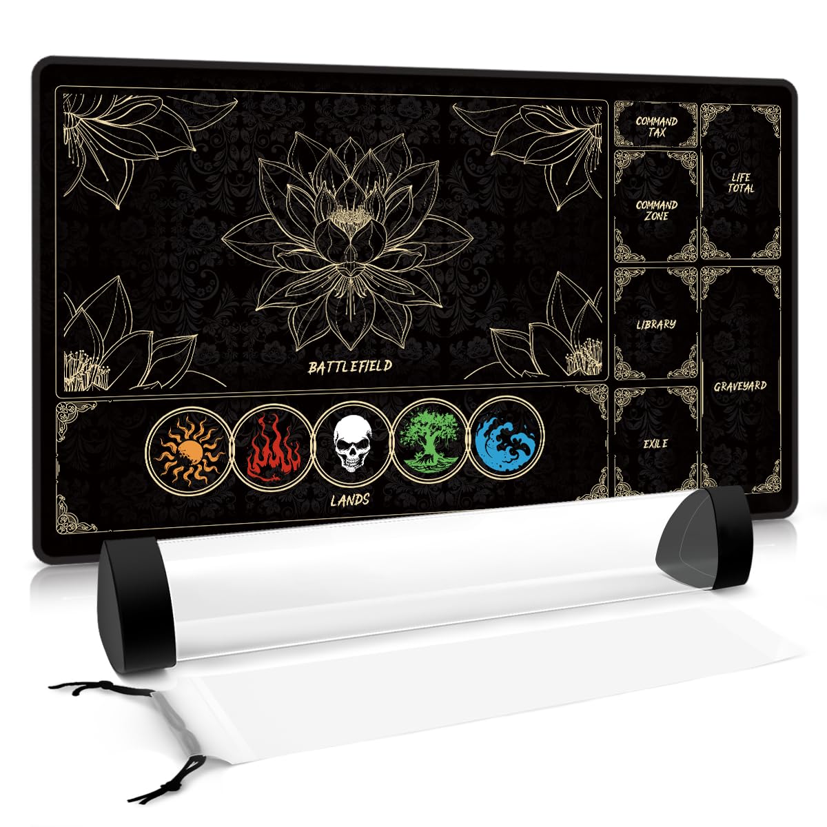 MTG Playmat with Play Zones – Magic Play mat Card Game Mat for Magic The Gatheri
