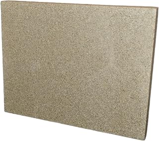 The Stove Wizard Vermiculite Fire Board 193 x 303 x 25mm 1200°C | 1200°C replacement fire board for wood burners, log burners & multi-fuel stoves | High-density vermiculite, easy to cut