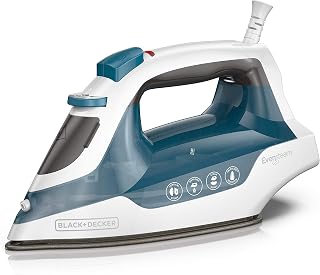 BLACK+DECKER Easy Steam Compact Iron with Stainless Steel Soleplate