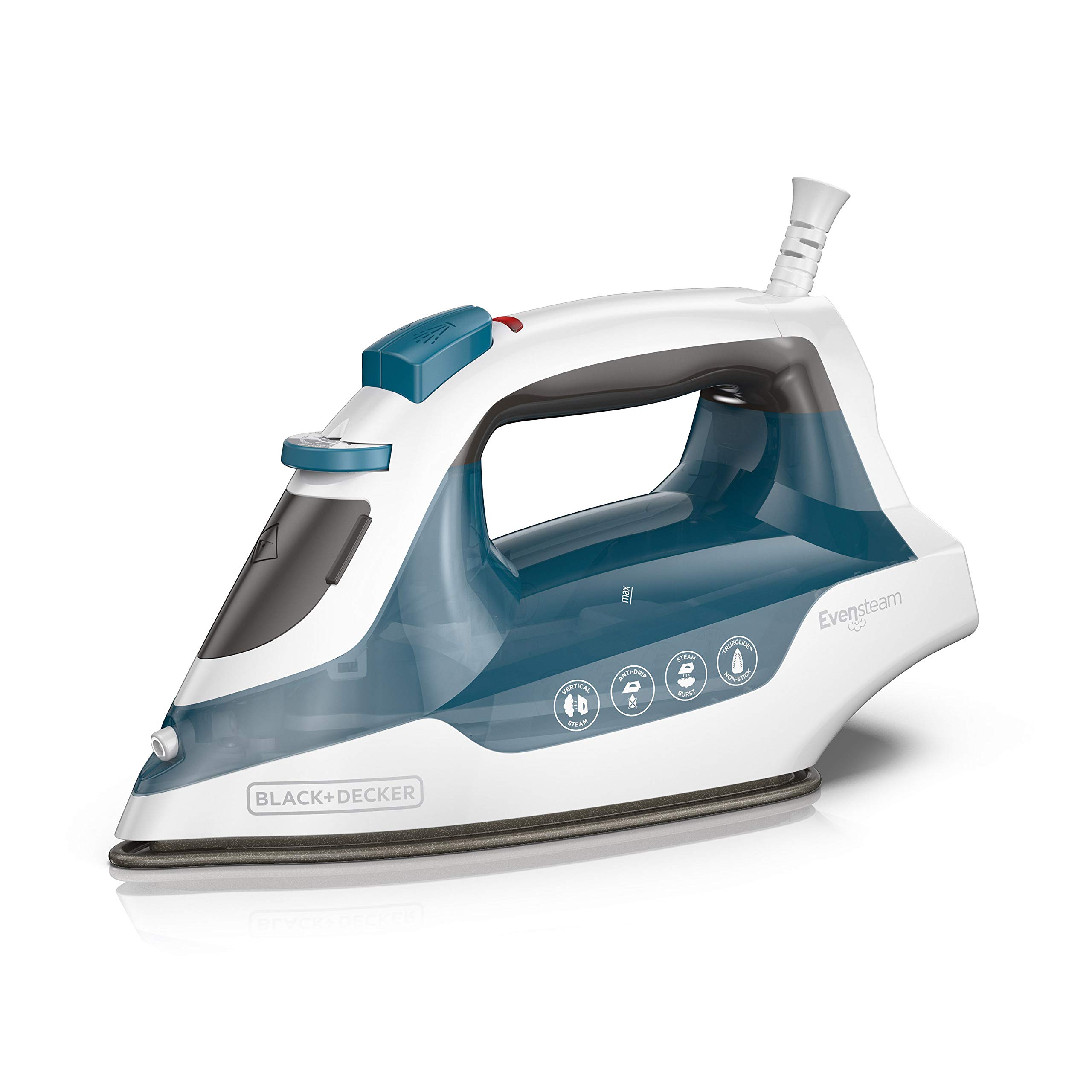 BLACK+DECKER Easy Steam Compact Iron with Stainless Steel Soleplate