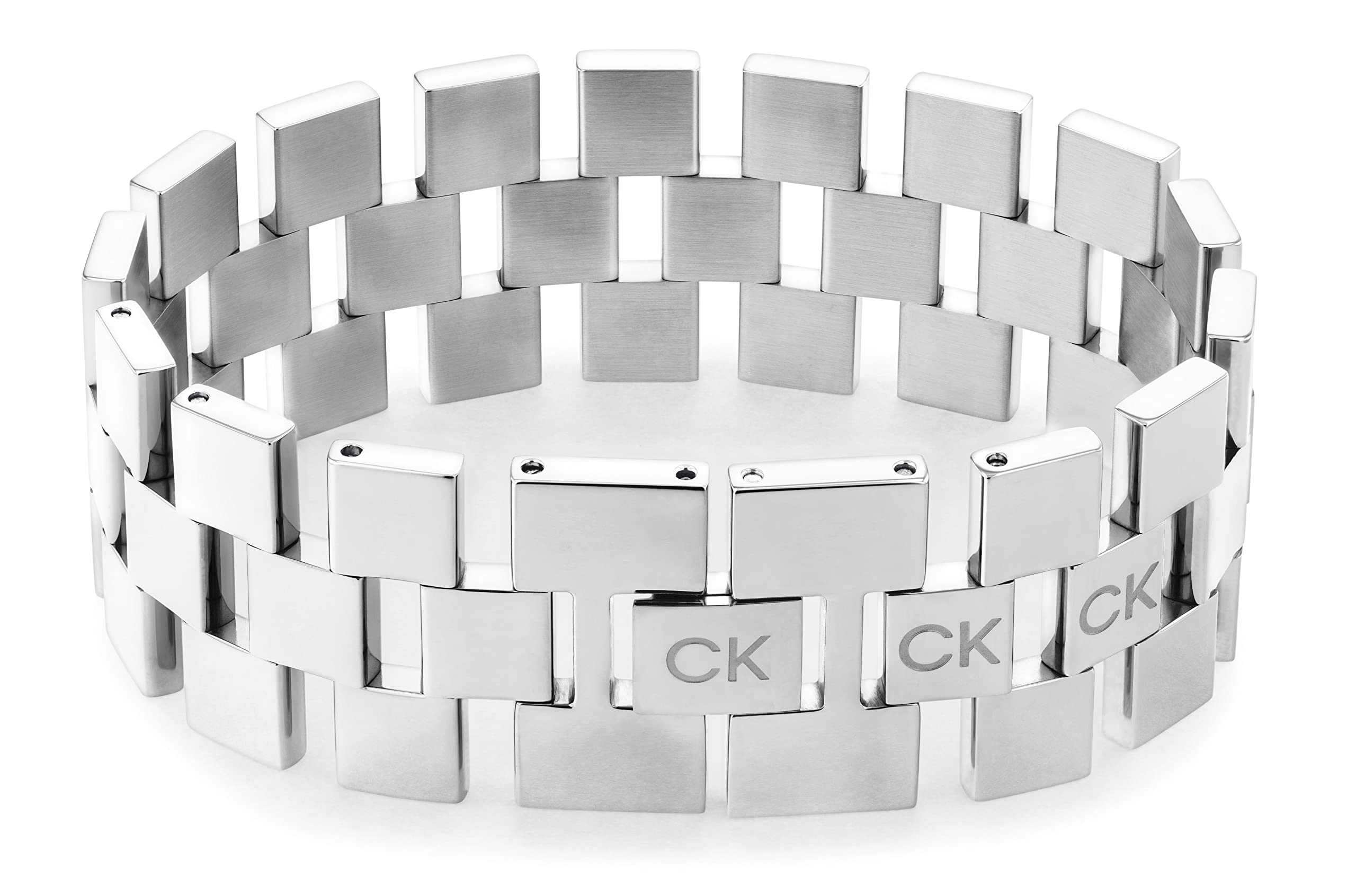 Calvin Klein GEOMETRIC 35000243 Women's Link Bracelet in Stainless Steel
