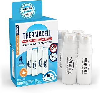 Thermacell Fuel-ZoneGuard Mosquito Repellent Butane Only Refills, 48-Hr | 15-FT Zone; 4x Fuel Only; Proven Outdoor Protection; Fuel Powered; Patio Shield; Bug Spray Alternative; Scent Free; DEET-Free