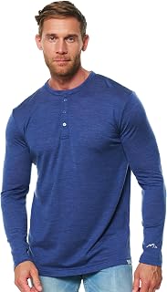 Merino.tech Merino Wool Thermal Jersey – 100% Men's Long-Sleeved Trekking Jersey Merino Wool