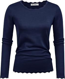 GRACE KARIN Long Sleeve Fall Sweaters for Women Trendy Business Casual Tops