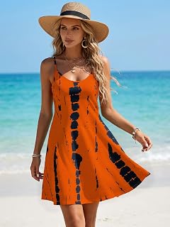 Women Suspender Dress Lightweight Comfortable Beach Travel Summer Day