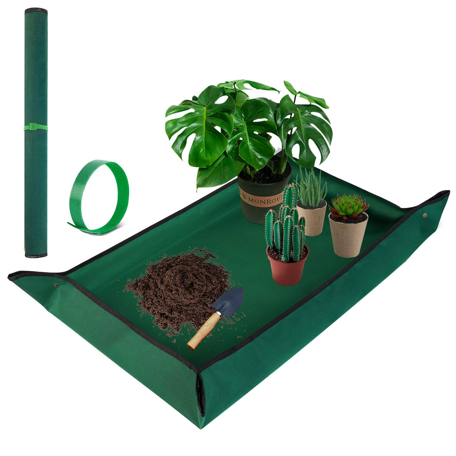 Extra Large Repotting Mat for Indoor Plant Transplanting and Mess Control, 43" X