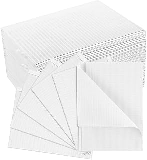 AOOSU Tattoo Pads, 50pcs Dental Bibs, Waterproof Anti-Fouling Tattoo Bibs, Tablecloths, Disposable Aprons, Disposable Bib for Manicure, Eyebrows, Tattoo, Eyelash Technique