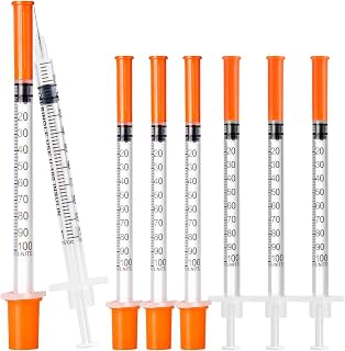 Neeiotm U-100 1ml 31G 5/16" Syringes, Individually Wrapped, 30 Pack | for Lab Supplies