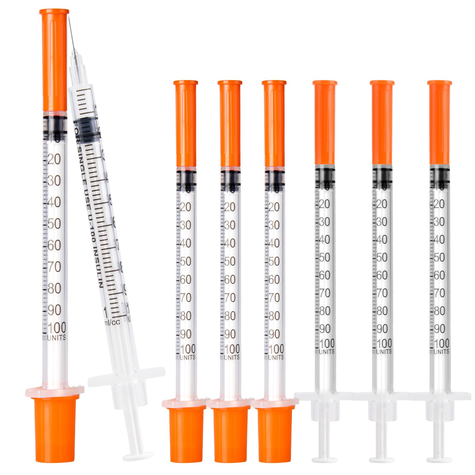 Neeiotm U-100 1ml 31G 5/16" Syringes, Individually Wrapped, 30 Pack | for Lab Su