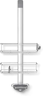 simplehuman Rangement de Douche à Suspendre sur Porte, Acier Inoxydable
