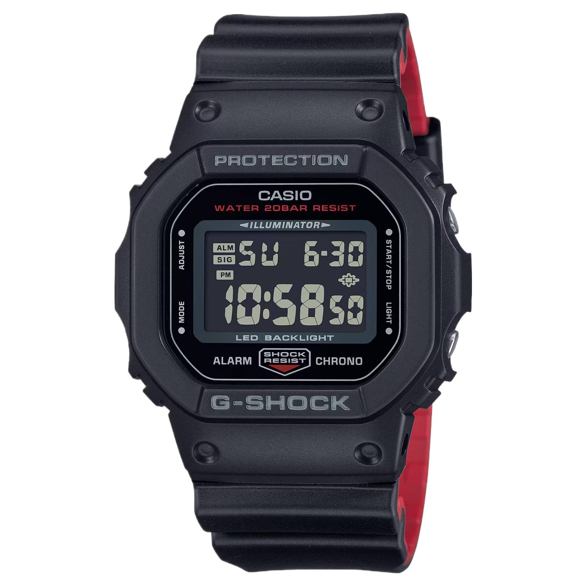 Casio G-Shock Core 5600 LED (4.8cm) Digital Dial/Black Bio-Based Resin Strap Wat