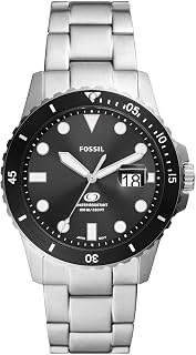 Fossil Men's Fossil Blue GMT Stainless Steel Dual Time Watch, Color: Gold (Model: FS5990)