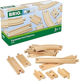 BRIO World Expansion Pack Beginner - 11-Piece Wooden Train Track Set - Compatible with All Railway Sets - FSC-Certified Wooden Tracks - Enhances Cognitive Skills - Durable & Safe - Ages 3 & Up