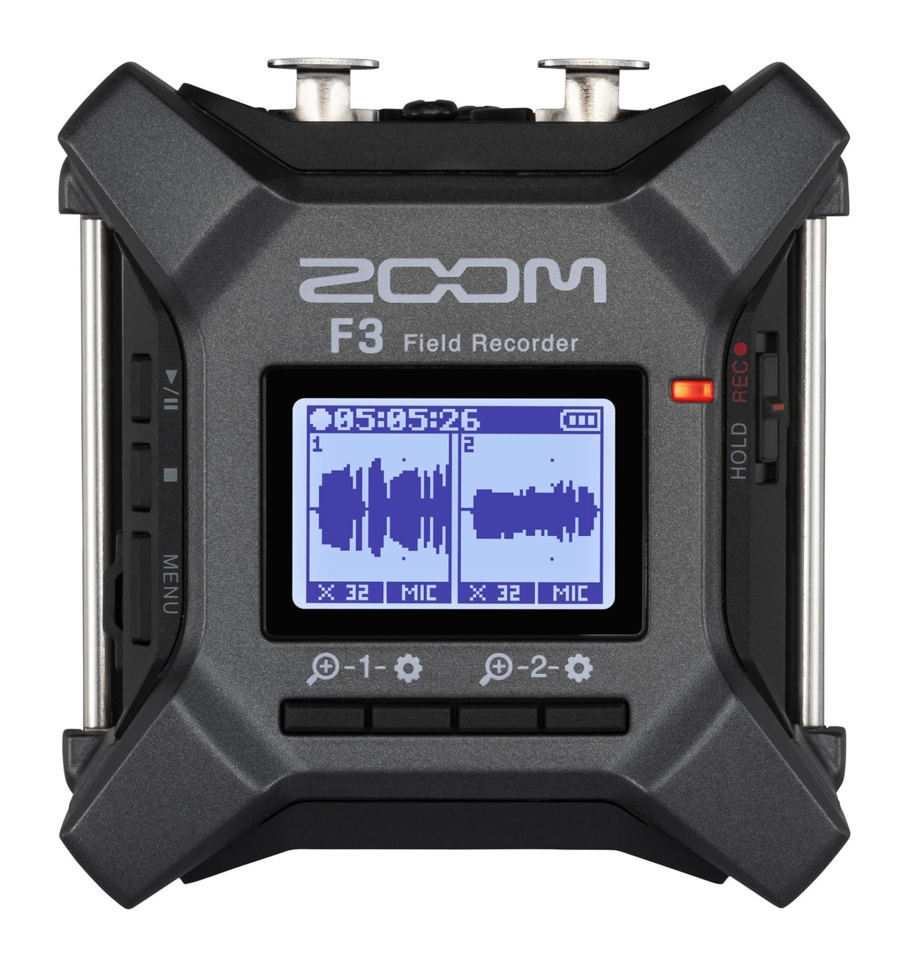 Zoom F3 Compact high-end 2-Track Field Recorder | 192kHz 32-bit Float Recording 