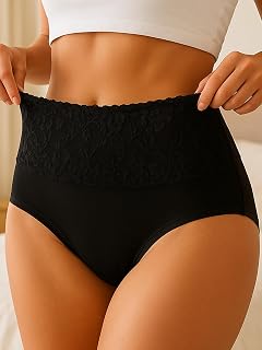 High Waist Panties Leakproof Tummy Control Butt Lifting Seamless Cotton Underwear