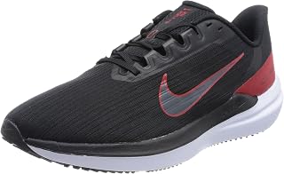 Nike Air Winflo 9 Men's Trainers, Black University Red Dk Smoke Grey, 38.5 EU