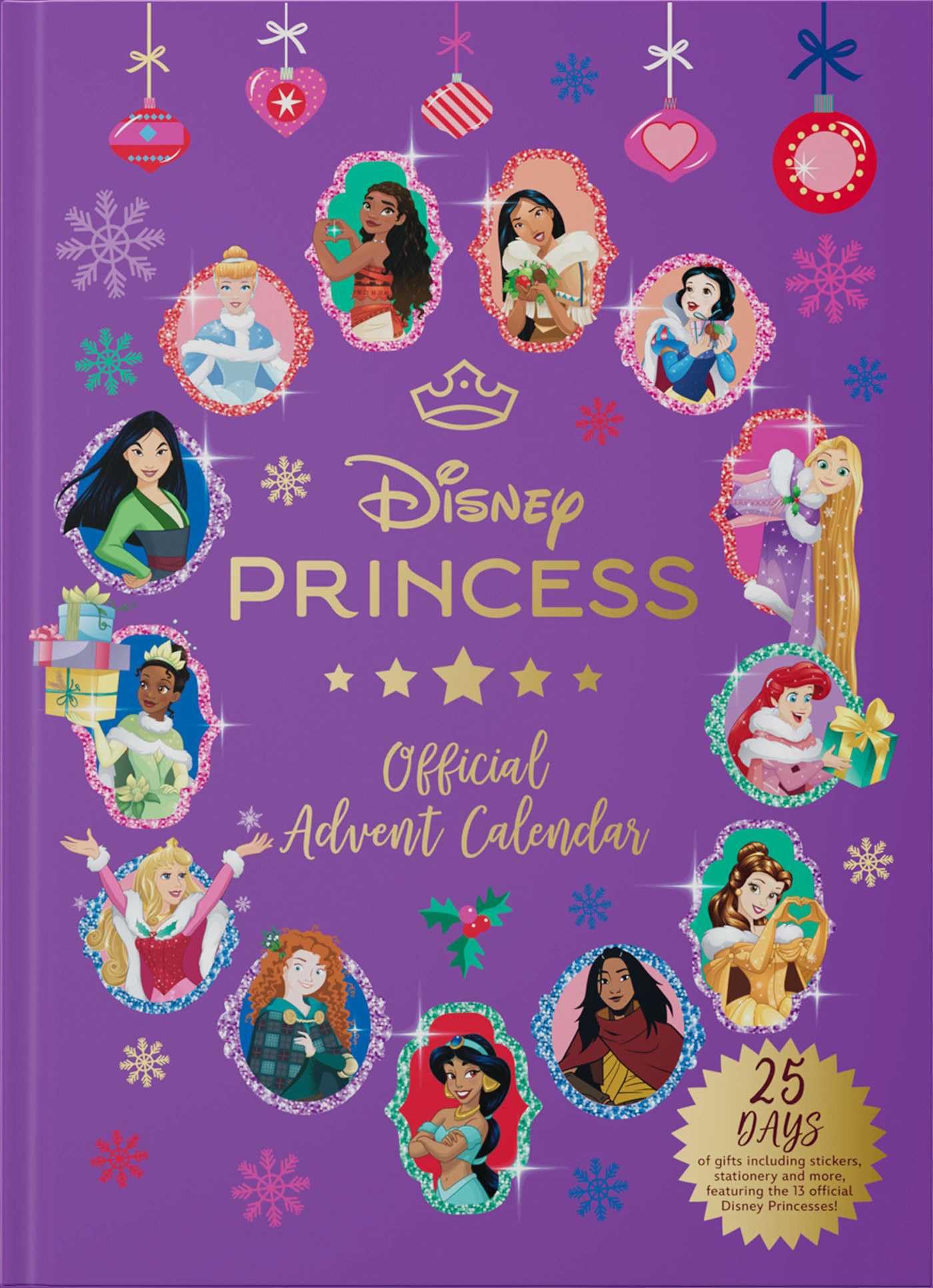Disney Princess: The Official Advent Calendar: 25 Days of Gifts, with Stationery
