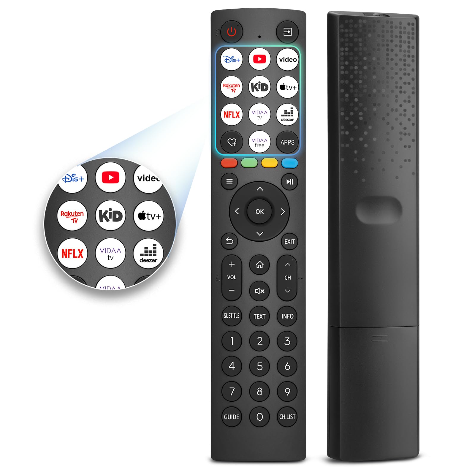 Universal Remote Control for Hisense VIDAA Smart TV Remote Replacement