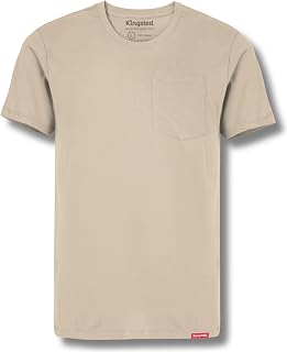 Kingsted Pocket T-Shirts for Men - Super Soft & Comfy 100% Cotton Shirts